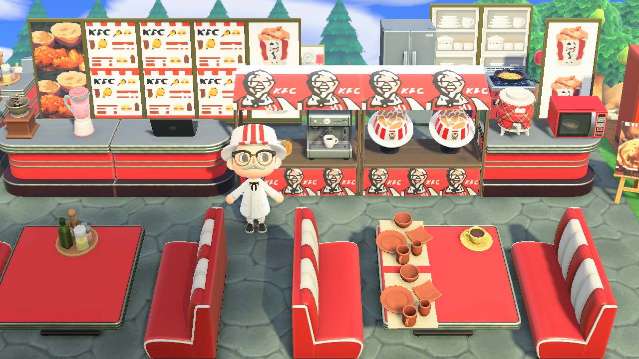 KFC actually paid someone to create own restaurant in Animal Crossing: New Horizons