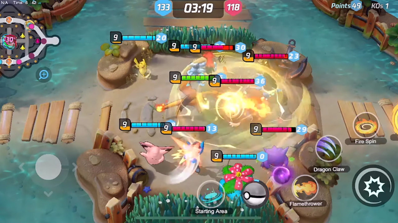 Pokémon Unite is a 5v5 MOBA style game