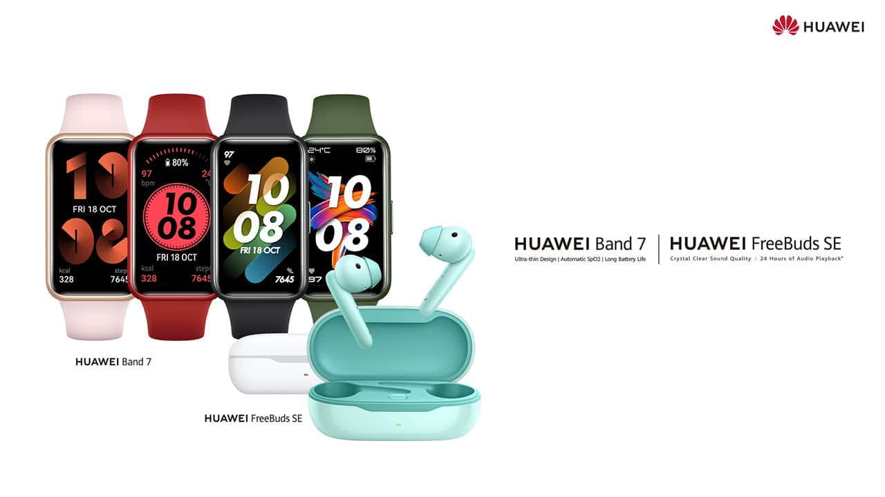 New Huawei Band 7 and FreeBuds SE now available