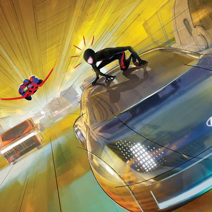 Hyundai IONIQ 6 cameos in Spider-Man: Across the Spider-Verse