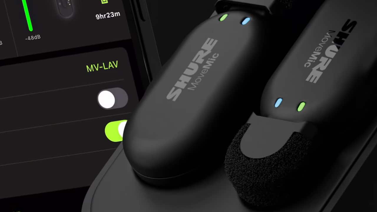 Shure MoveMic is the smallest direct-to-phone lapel mic system, priced