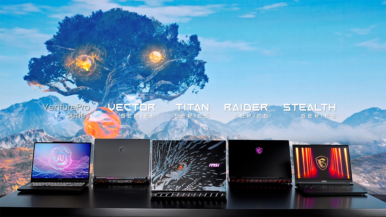 MSI unveils latest lineup of RTX 50 series-powered Titan, Raider, Stealth, and Vector laptops