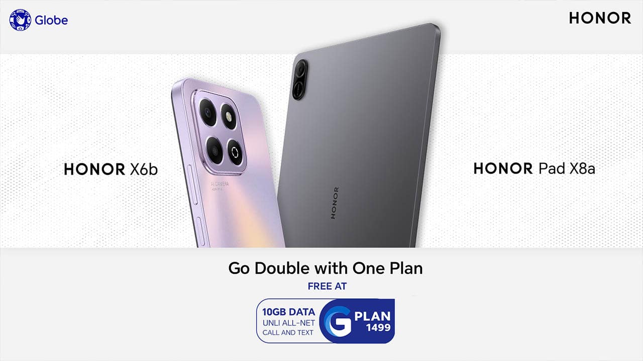 Get the HONOR X6b and HONOR Pad X8a in One Globe Postpaid Plan